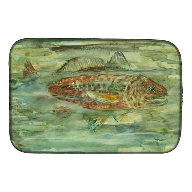 Carolines Treasures 8960DDM Tapis de Séchage pour Plat de Poisson Rouge Abstrait