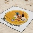 thumbnail image 6 of GZHJMY Extra Large Outdoor Picnic Blanket 78"x78",Cute Orange Drink Waterproof Beach Blanket Sand Free Foldable Picnic Mat for Camping,Park,Beach,Hiking, 6 of 6