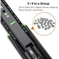 thumbnail image 5 of Soft Close Drawer Slides 8 Inch Heavy Duty Cabinet Drawer Slides, Ball Bearing Drawers Slides Rails（1 Pair, 8 inch）, 5 of 5