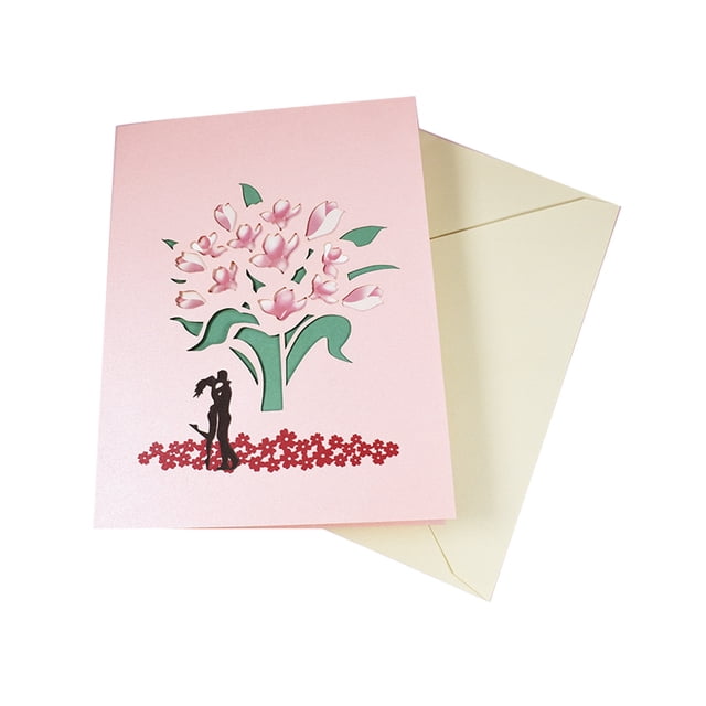 Valentines Day Card Paper Carving Creatived Paper Greeting Card Blessing Card