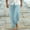Light Blue, variant on Mens Cotton Linen Pants Loose Elastic Waist Casual Pants Man Leisure Time Pocket Rope Straight Trousers Fashion Beach Pants Size S-4XL