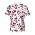 thumbnail image 6 of Vsdgher Caring Cow Print Men's Dry Fit Mesh Athletic Shirts Moisture Wicking Tennis T-Shirt Tops, 6 of 9