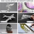 thumbnail image 4 of 3Pcs Silver Chrome Paint Markers, Metallic Reflective Pens for Waterproof Touch-Up, Model Repair, DIY Craft & Metal Coating, High-Gloss Mirror Finish, 4 of 7