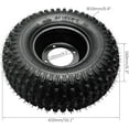 thumbnail image 2 of 16x8-7 Tubeless Tire and Rim Assembly, 4-PR Nylon Universal Wheel 16x8x7'' for Mini Bikes, Yard Tractors, ATVs, and Four Wheelers Lawn Mowers and Go-Karts, 4-Hole 110mm Hub Distance (2pack), 2 of 7