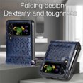 thumbnail image 2 of for Samsung Galaxy Z Flip 4 Case, Slim Thin Shockproof Full-Body Protective Cover Phone PU Leather Kickstand Wireless Charging Anti-drop Case Compatible with Samsung Galaxy Z Flip 4 5G, Darkblue, 2 of 10