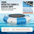 thumbnail image 3 of KFFKFF Water Bouncer Inflatable, Trampoline for Water Recreation, 10ft, Comes with Portable Swim Platform & 3-Step Ladder, Includes Electric Air Pump, Suitable for Children & Adults, 3 of 9