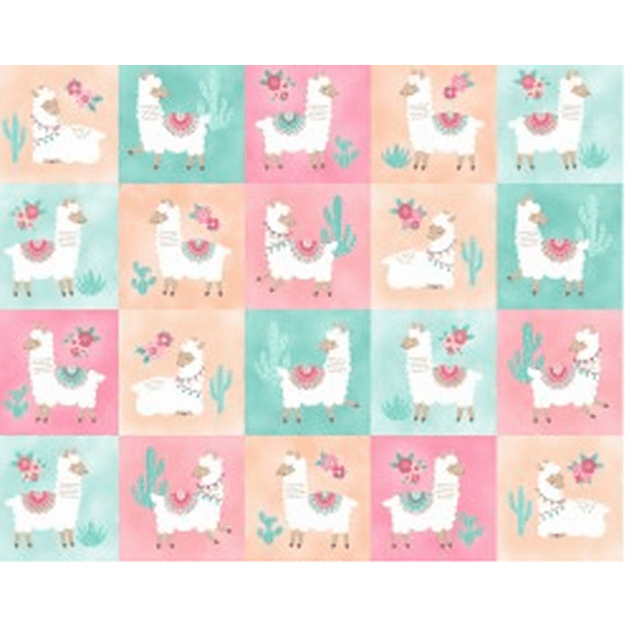 Llama Nirvana - Multi - Pretty Llama - P&B Textiles - Cx10606-Mult-D