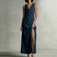 thumbnail image 6 of Iyufng Maxi Dresses for Women Summer Loose Fitting Cowl Neck, 6 of 7
