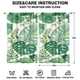 thumbnail image 2 of Green Tropical Large Leaves Curtains-blackout Curtains Bedroom Decor Living Room Darkening Grommet Window Drapes 2 Panels Set 52"x 84", 2 of 2