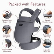 Momcozy Baby Carrier for Newborn to Toddler, Ergonomic, Comfortable and Lightweight, Suitable for Babies 7-44 lbs, Easy to Wear, Hands Free, Enhanced Lumbar Support