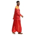 thumbnail image 5 of Aislor Mens 2Pcs Hippie Music Star 1960s Halloween Xmas SGT Sergeant Pepper Jacket with Pants Red S, 5 of 7