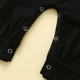thumbnail image 2 of Staki Baby Boy Clothes Infant Baby Boy Outfit Romper Long Sleeve Jumpsuit Bodysuit Cute Fall Clothes(Black,0-3 Months), 2 of 4