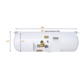 thumbnail image 3 of Flame King Horizontal ASME Propane Tank Cylinder for RVs, Vans, and Trailers, 29.3-Gallon, Steel, 3 of 6