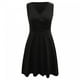 thumbnail image 4 of ICHUANYI Clearance Womens Summer Casual Beach Sleeveless V Neck Knee Length Dress(Black, S) ICHUANYI WER2023081504979, 4 of 5