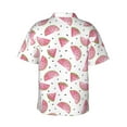 thumbnail image 3 of Daiia Watermelon Hawaiian Shirt for Men Gentle Cotton Regular Short Sleeve Casual-3X-Large, 3 of 9