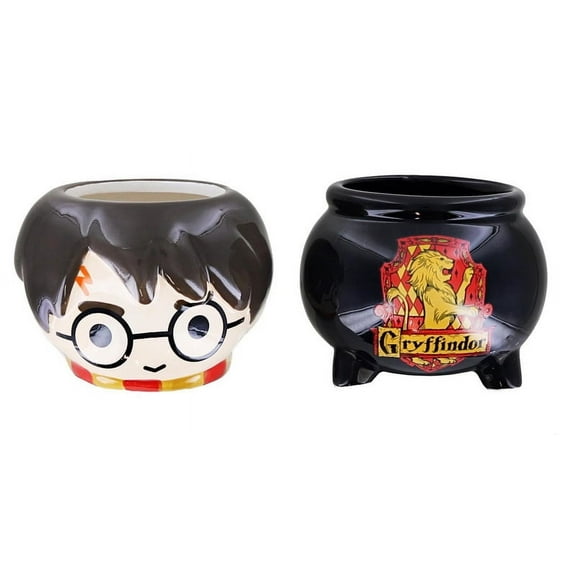 Harry Potter Chibi Harry & Cauldron Sculpted Ceramic Mini Mugs | Set of 2