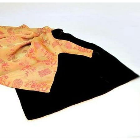 Burberry Silk Scarf - Gold and pink brocaded silk scarf- chocolate velvet reverse