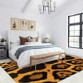 thumbnail image 2 of Animal Skin Pattern Rug 3x5 Small Area Rugs Vintage Leopard Print Rugs Ultra Soft Washable Carpet with Non Slip Backing for Living Room Bedroom Gameroom Study Office Home Decor Mat, 2 of 7