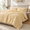Light Yellow-Queen, variant on Black Queen Polka Dot Print All Season Down Alternative Comforter Bedding Set