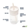 thumbnail image 3 of Ello Ava 18oz Glass Tumbler - Cream, 3 of 7