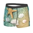 thumbnail image 2 of Haiem Starfish And Seashell On The Summer Beach Men's Boxer Briefs, Every Day Comfort Stretch Cotton Moisture-Wicking Underwear-Medium, 2 of 9