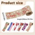 thumbnail image 3 of Patriotic Wired Ribbon 2.5 Inch x 2.2 Yards Red Script White Flowers Fabric Burlap Ribbon for 4th of July Independence Day Handmade Wreaths Bows Gift Wrapping 1 Roll, 3 of 9