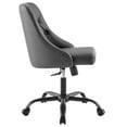 thumbnail image 3 of Modway Distinct Faux Leather Tufted Office Swivel Chair in Black and Gray, 3 of 10