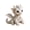 Light Gray, variant on Patchwork Plush Toy, Stuffed Cute Fantasy Young Dragon Figure, Light Blue Star Embroidery Soft Stuffed Animal for Desktop Display and Holiday Gifting