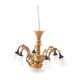 thumbnail image 5 of Candelabro a a 1/87, modelo de accesorio de luz de techo, diseño de isaje de mesa de arena, lámpara colgante de 3V/12V adornos de lámpara Dorado Hugo Luces de techo a escala, 5 of 9