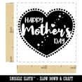 thumbnail image 2 of Happy Mother's Day Heart Self-Inking Rubber Stamp Ink Stamper - Black Ink - Small 1 Inch, 2 of 7