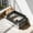 Black, variant on Deeceymbur Deep Stainless Steel Litter Box Large Semi Enclosed Cat Litter Pan High Sided Anti Scatter Odor Control Kitty Toilet Easy Clean Non Slip Base with Scoop