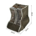 thumbnail image 4 of Unique Bargains 1 Pc Ankle Boots Print Shoes Dust Cover Dustproof Shoes Dust Protection Bag Brown, 4 of 5