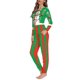 thumbnail image 3 of Conjunto de pijama con temática navideña para mujer, ropa de dormir de dos piezas, de manga larga, holgada e informal, 3 of 4