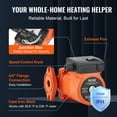 thumbnail image 6 of VEVOR 009-BF5-J Hot Water Recirculating Pump, 110V, 180W 17 GPM Hot Water Circulation Pump, 3/4" NPT Flange 3-Speed Circulator Pump, Quiet Operation Circulator Pump for Home Water Heater System, 6 of 9