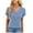 Blue2, variant on Enridrech Women's Shirts Fashion Dressy Casual Business V Neck Blouses Vacation Summer Top Short Sleeve Shirt for Womens