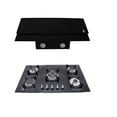 thumbnail image 1 of Combo Supra Sondrio Parrilla Onix 5 Quemadores Cristal Templado Negro y Campana CP-90 de pared, 1 of 5