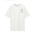 thumbnail image 2 of 2025 Men's Sport Short Sleeve T-Shirt - White Regular Fit with "I Don't Care" Graphic Print & Bear Design, Breathable Fabric for Casual, Training, Running, Machine Washable, 2 of 7