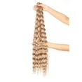 thumbnail image 5 of LHWEN 30 Inch Brazilian Wavy Hair Bundles Natural Extensions Black Weave Realistic Soft High Temperature Wire 120g Weft 30 Colors Women Long Hair Extensions, 5 of 6