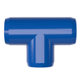 thumbnail image 5 of FORMUFIT PVC Fitting, Standard Tee , Furniture Grade, 1/2" Size, Blue, 10-Pack (F012TEE-BL-10), 5 of 7