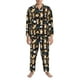 thumbnail image 3 of Balery Cute Dogs Corgi Pijama para Hombre de Dos Piezas con Manga Larga, Conjunto de Dormir y Descanso Suave con Bolsillos-Large, 3 of 7
