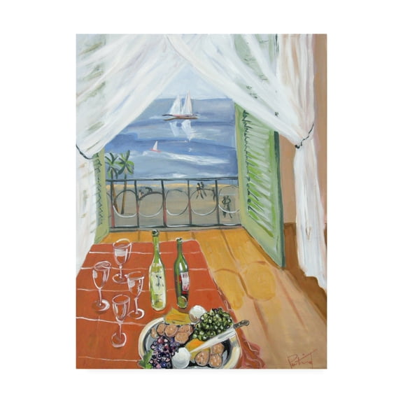 Trademark Fine Art 'Wine Date' Canvas Art by Patricia A. Reed
