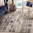thumbnail image 1 of SAFAVIEH Monaco Collection 9' x 12' GreyMulti MNC216G Modern Patchwork Distressed Non-Shedding Living Room Bedroom Dining Home Office Area Rug, 1 of 4