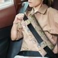 thumbnail image 2 of Aesthetic Hedgehog Print Post Surgery Seatbelt Pillow - Soft Floral Car Cushion for Mastectomy & Rib Fracture Recovery, 2 of 5