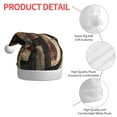 thumbnail image 4 of Salouo Abstract Geometric Faces for Adult Christmas Hat Xmas Holiday Hat Santa Hat for Women & Men Festive Headwear Accessories Fit for Christmas/ New Year/Holiday/Party,1PC, 4 of 6