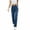 ZA-Navy-frostluinai wide leg jeans, variant on Womens Straight Leg Jean Pull-on Pants High Elastic Waist Denim Trousers Distressed Washed Jeans with Pocket