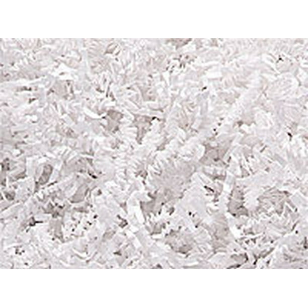 White Crinkle Cut / Shredded Paper Gift Box & Basket Crinkle Paper