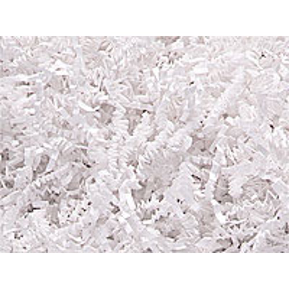 White Crinkle Cut / Shredded Paper Gift Box & Basket Crinkle Paper