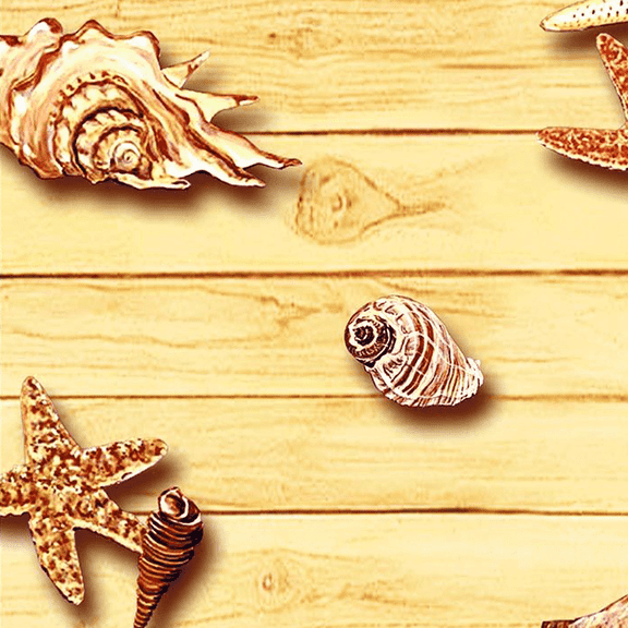 Stylish Fabric Wood Dock Pattern Printed 100% Cotton Quilting Fabric, DIY Projects by the Yard (Red, Yellow, Orange)