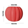 thumbnail image 2 of Plastic Flower Pot, Pumpkin Flower Vase, Halloween Thanksgiving Decorative Indoor Plant Container, Orange Red White Plastic Material, 14x14x11cm, Stable Base, Festive Home Decor, 2 of 6