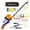 Orange, variant on XYADX Kids Fishing Pole Set Portable Telescopic Kids Fishing Rod and Reel Combo Kit with Tackle Box for Beginners, Red